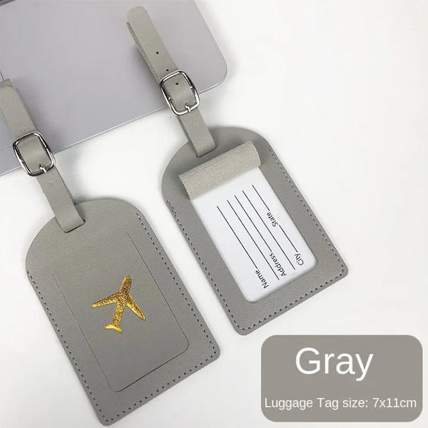 Nya kvinnor Söt läder Passport Cover Flygbiljetter för kort Rese Passport Holder Plånbok Case Grey(.2248)