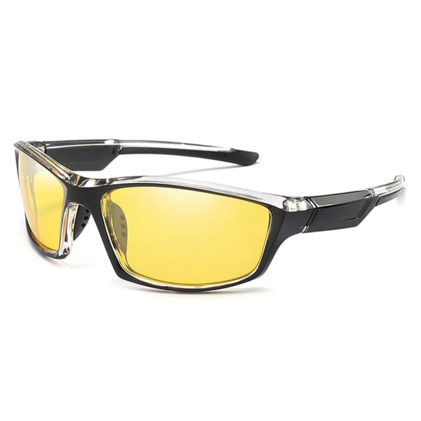 YAMEIZE Anti-reflex Night Vision Glasögon för körande män Polariserade solglasögon Gul lins Glasögon Fiske Driver Goggles Gafas black night vision