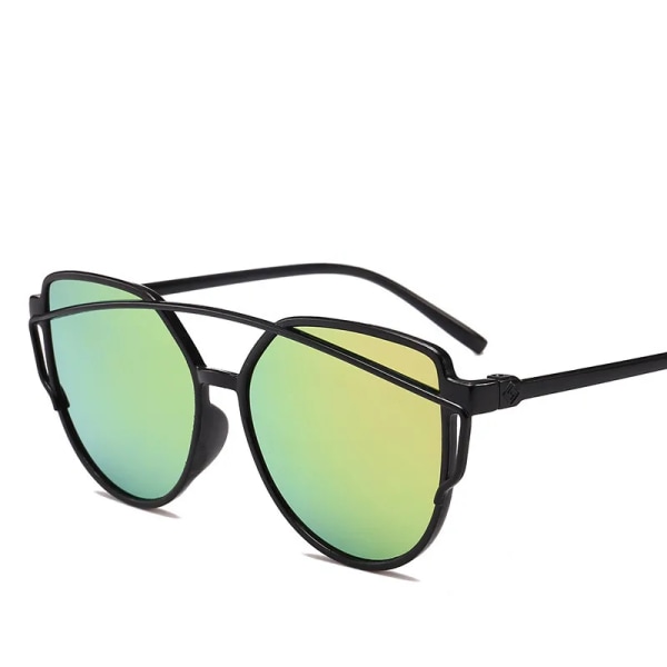 Damsolglasögon med kattögonstil, lyxiga damsolglasögon i plast, klassisk retrostil, utomhusmode, med UV400 black Other