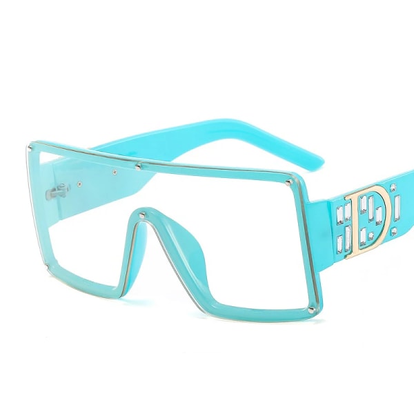 2021 Nytt mode fyrkantiga solglasögon Män Kvinnor Shield Goggle Gradienter Lins D Logotyp Båge Lyxmärke Designer Solglasögon UV400 C4 Other