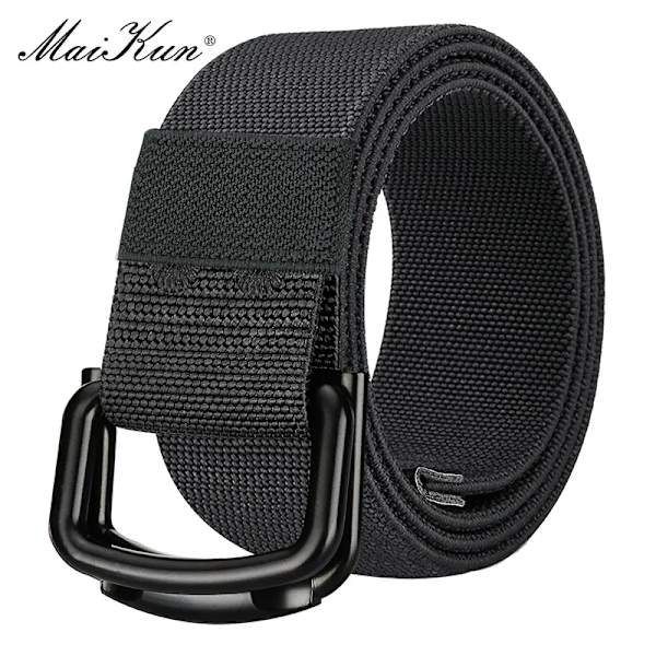 Maikun bälte för män Canvas bälte Stor storlek Stretch Casual justerbart bälte ArmyGreen 115cm