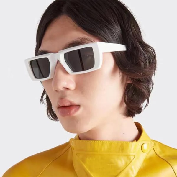 2022 Nya Y2K solglasögon för män Kvinnor Trendiga Solglasögon Goggle Man Märke Designer Fyrkantiga Glasögon Skärmar Kvinnliga Glasögon Oculos dark green gray AS