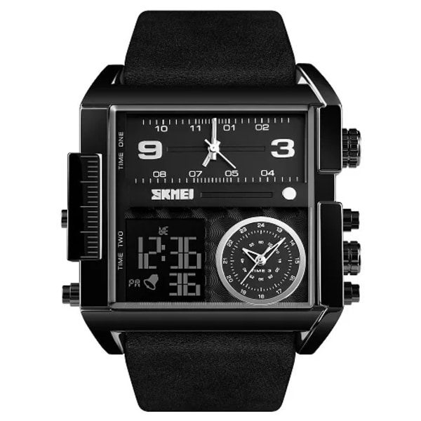 SKMEI 1391 Herr Militär watch Topp Lyxmärke Armbandsur Herr Quartz Digitala klockor Manklocka Relogio Masculino Black Black