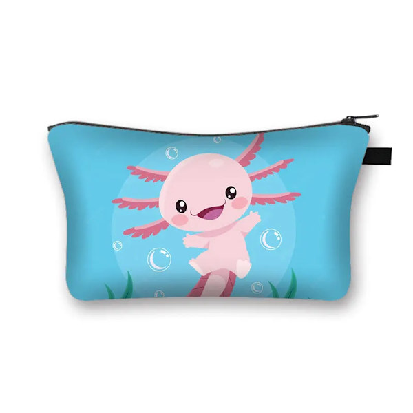 Söt Axolotl Case Gamesolotl Gamer Sminkväskor Kawaii Toalettartiklar Arrangörer Liten handväska Flickor Casual Kosmetikväska shzbxqdw05cw