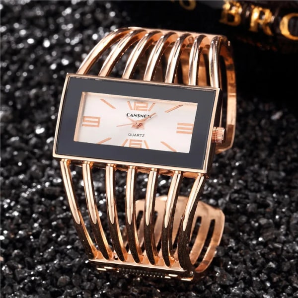 Märke Damklockor Dammode Armband Armband Kvartsstålklocka Watch Montre Presenter reloj mujer Relogio Feminino Gold White
