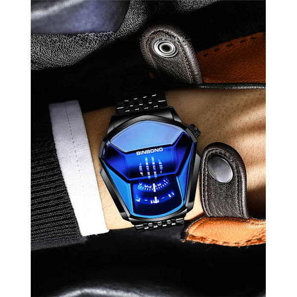 2021 Ny design Toppmärke Lyx Män Sport Vattentät Watch 3D Glas Quartz Klockor Man Klocka Armbandsur Casual Chronograph silver