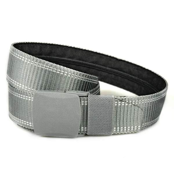 Resekontanter Stöldskyddsbälte Midjeväska Dam Bärbar Dold Pengarrem Bälte Plånbok Midjepaket Herr Secret Hiding Bälte 119cm gray-2 120cm