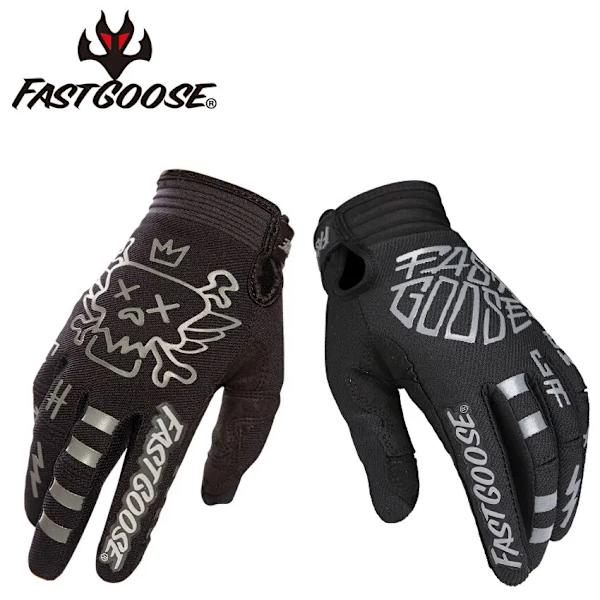 Pekskärm Racinghandskar Motocross Cykelhandskar MTB Mountain Safety Motorcykel Cykling Cykelhandskar Sport Nytt helfinger G130-14 M