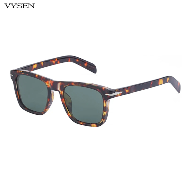 Fyrkantiga Lyxiga Polariserade Solglasögon Män Kvinnor 2022 Retro märkesdesigner Polar Solskydd Glasögon Man Nya Oculos De Sol Masculino C4 Leopard G15 With the box