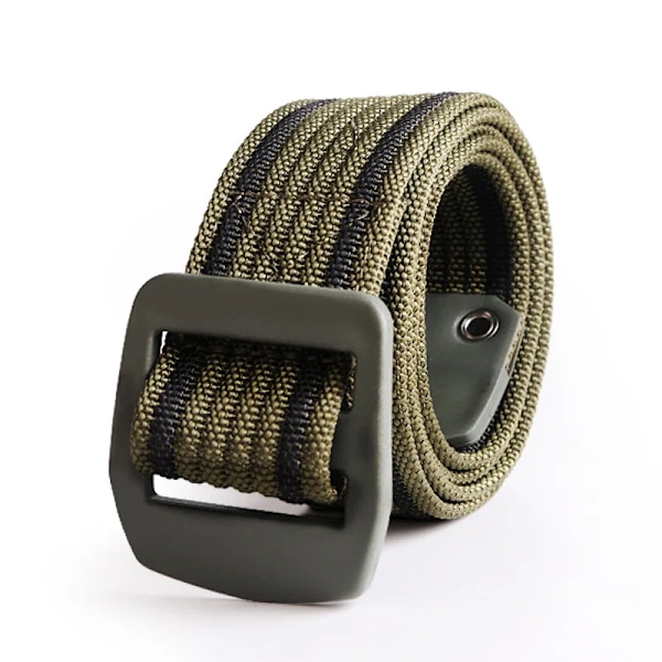 3,8 cm nylon herrbälte Nytt utomhus andningsbart vävt canvasbälte taktiskt pendlare för män Casual midjeband Plast Day Spänne Bälte jun lv hei 110cm