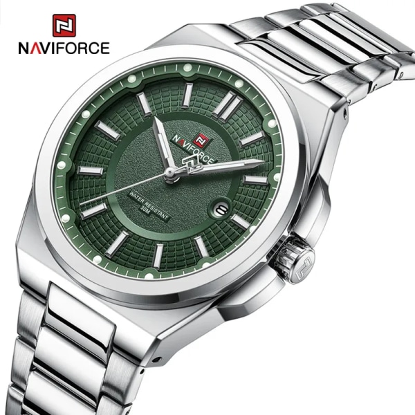 NAVIFORCE 2023 Quartz Watches Herr Lyxmärke Vattentät Sport Rostfritt Stål Lysande Man Armbandsur Relogio Masculino GW