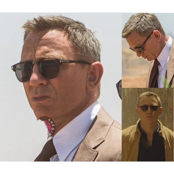 2022 James Bond Solglasögon Män Märke Designer Solglasögon Dam Super Star Kändis Kör Solglasögon Tom Men Glasögon Leopard clear AS