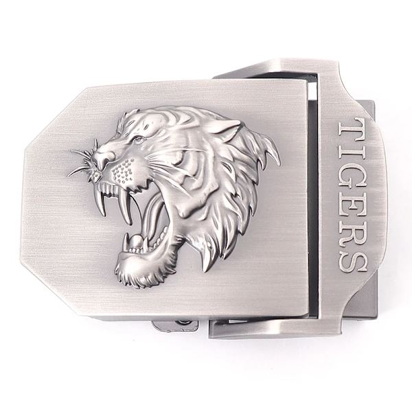Ny canvas utomhus taktiskt armébälte 3D tigerhuvud Emblem metallspänne unisex jeansbälte för män Militärbälte Man sportrem Khaki Army Green Edg 130cm