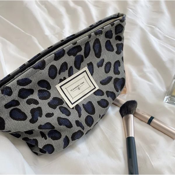 Stor Kvinnor Blommig Kosmetikväska Blommor Sminkväska Resesmink Case Organizer Kvinnlig Handväska Clutch Handväska Dragkedja J