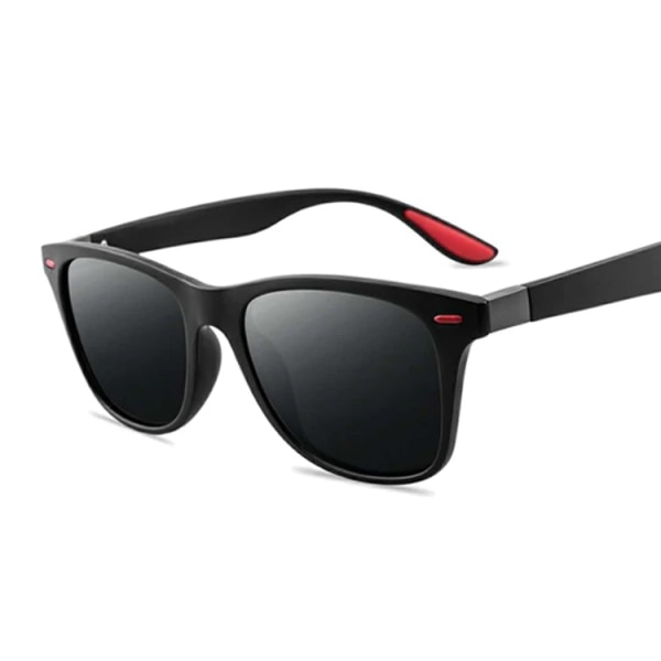 Nytt mode fyrkantiga dam polariserade solglasögon Kvinna Mans glasögon Klassisk Retro märkesdesign Körning Solglasögon Kvinna UV400 Sand black