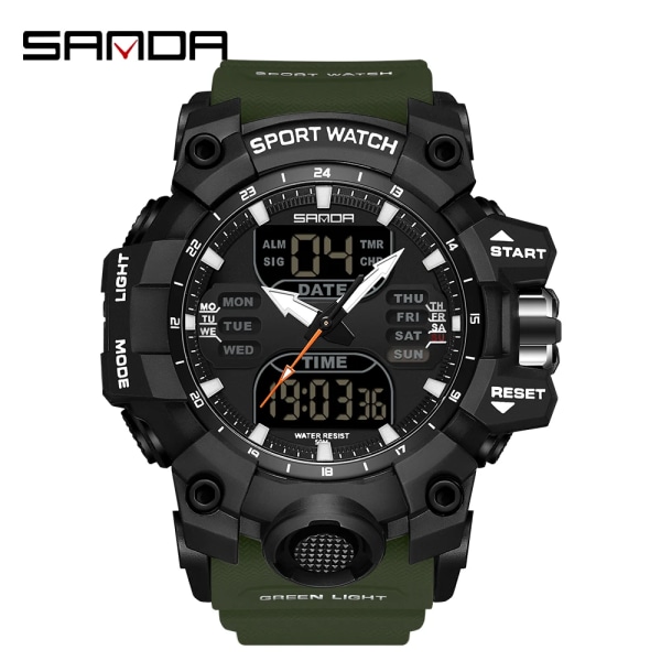 watch Watch Watch Quartz Led Relogios Masculino Black