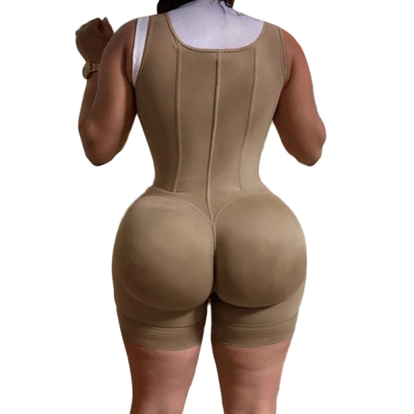 Kvinnor Postoperativ öppen byst Hög kompression Shapewear Waist trainer Butt Lifter Bantningskorsett Skims Fajas Colombianas Blue S