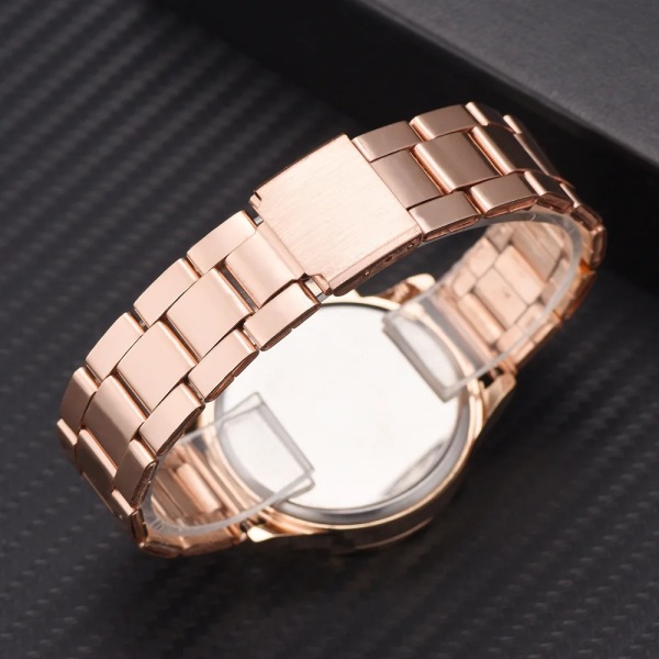 2022 Nya Damklockor reloj mujer Mode Rose Gold Lyx Watch För Kvinnor Business Watch Relogio Feminino Present C