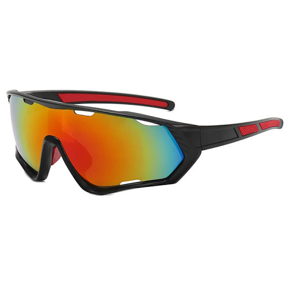 Utomhussportglasögon Män Kvinnor Cykelglasögon Mountain MTB Cykling fiske UV400 färgglada Solglasögon snygga Cykelvägsglasögon Orange
