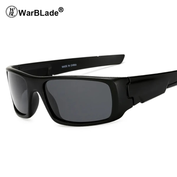 Lyxiga polariserade solglasögon Män Dam Märkesdesigner Retro Driving Shades Man Solglasögon För Män Fyrkantiga Solglasögon Spegel Oculos black grey