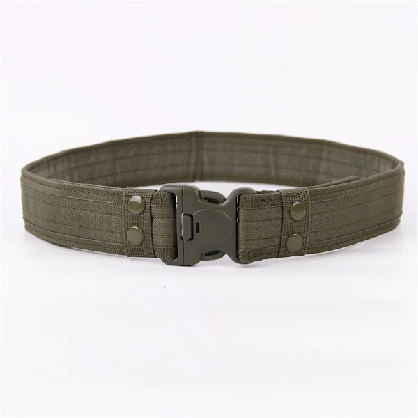 Army Style Stridsbälten Snabbkoppling Taktiskt bälte Mode Män Militär Canvas Midjeband Utomhus Jakt Vandringsredskap 8 färger Green CL 45to47inch
