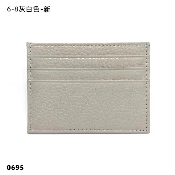 Kreditkortshållare i läder Custom Initial Holder Personlig Initial Slim Wallet Monogram Namn Plånbok Korthållare DIY Christmas grey