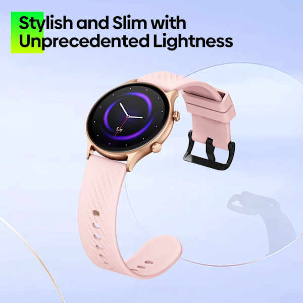 Ny Zeblaze Btalk 2 Lite Smart Watch Stor 1,39-tums HD-skärm Bluetooth -telefonsamtal 24h Health 100+ träningslägen för kvinnor Jet Black