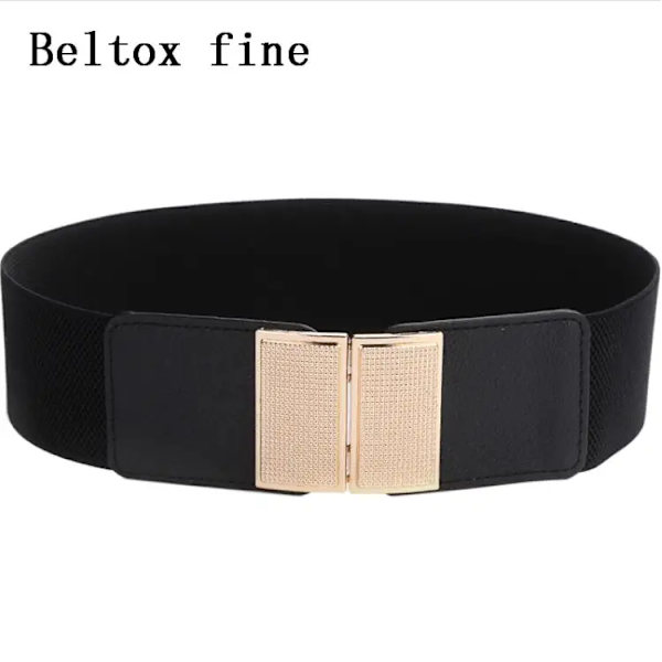 Foshion Elastiskt brett bälte för kvinnor Stretch Tjock midja Klänning Utsmyckning midjeband 6.5-jin-kou 65cm(68cm to 100cm)