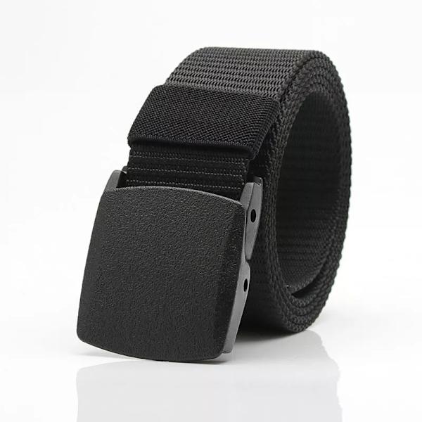Barnbälte Herr Kvinnor Pojkar Nylon utomhus Taktiska bälten Anti-allergi Studenter Sport Militär träning Midjeband black 115CM