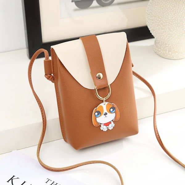 Damer Mini Shoulder Mobiltelefon Ringer Axelväskor för kvinnor Sacoche Small Square сумка Portmonnäer och handväskor Damska Summer Brwon d
