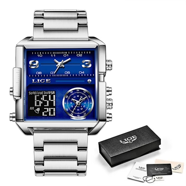 Exklusiv länk LG8925 FB0011 Steel silver blue