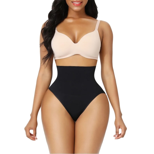 Hög midja magkontroll Trosor Trosa Butt Lifter Shaper Bantning Underkläder Butt Lifter Magen Formande Cincher Brief Body Shaper Black 3XL-4XL