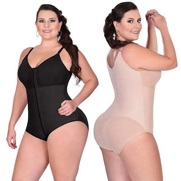 Plus Size Shapewear Tummy Shaper Control Trosor Korrigerande underkläder Trosor Butt Lifter Big Size Bantningskorsett Dam Black 4XL