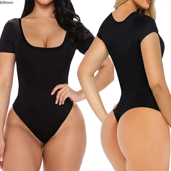 Kvinnors waist trainer Body Shaper Underkläder Stringtrosa Bodysuit för kvinnor Magkontroll One Piece Jumpsuits Seamless Shapewear Fajas Black XXXL