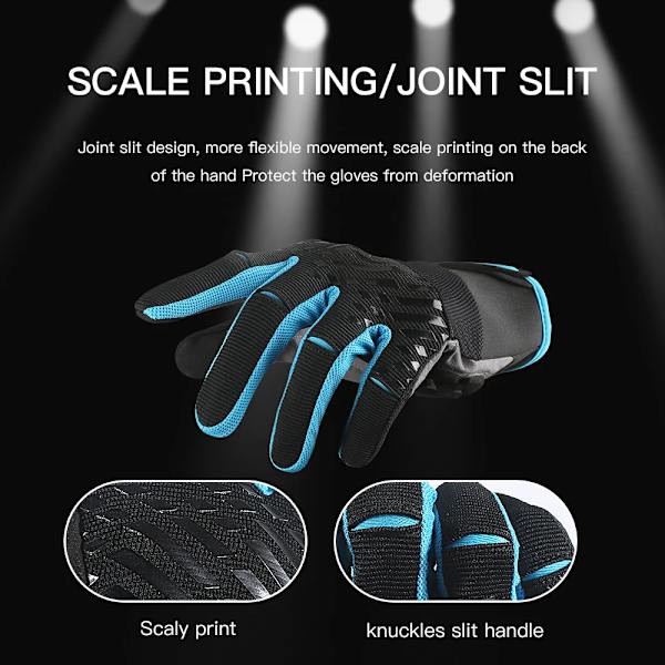 MTB Cykelhandskar för män Motorcykeltillbehör Handskar Guantes Ciclismo Cykel Pekskärm Andas Full Finger Bike Handskar BU M