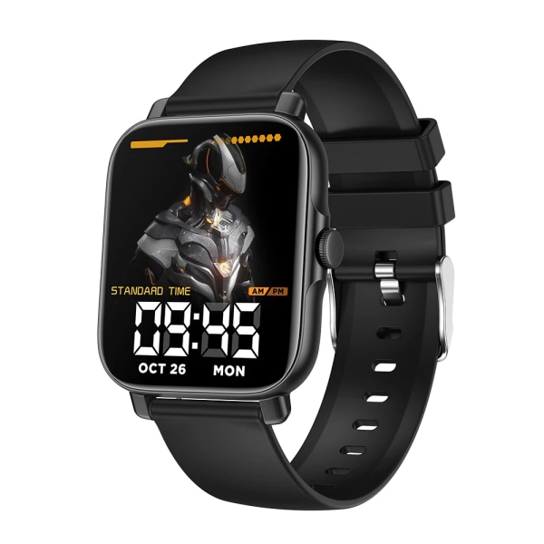 Bluetooth Svara samtal Smart Watch Herr Puls Fitness Tracker Klockor IP67 Vattentät Dam Smartwatch för Android IOS Black