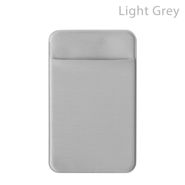 1 st mode elastisk mobiltelefon korthållare Mobiltelefon case Kredit ID-kortshållare självhäftande klistermärkesficka Light grey