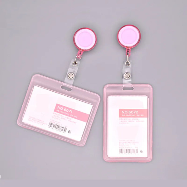 Kvinnor Män Cover Case Transparent Business Kreditkort Bank ID-kort Sleeve Skydda Hållare Case för student c