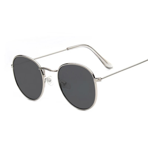 Klassisk liten ram, runda solglasögon Kvinna/Man Märkesdesigner Alloy Spegel Solglasögon Man Kvinnlig Mode Vintage Oculos GoldG15 Other