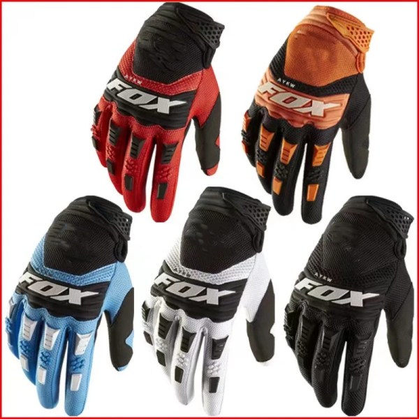 Aykw Fox Gloves Motocross MX BMX Dirt Bike Racing Guantes Dirtpaw Racing Off-road ATV UTV Enduro Moto Cross Blue Luvas Herr Type 1 M