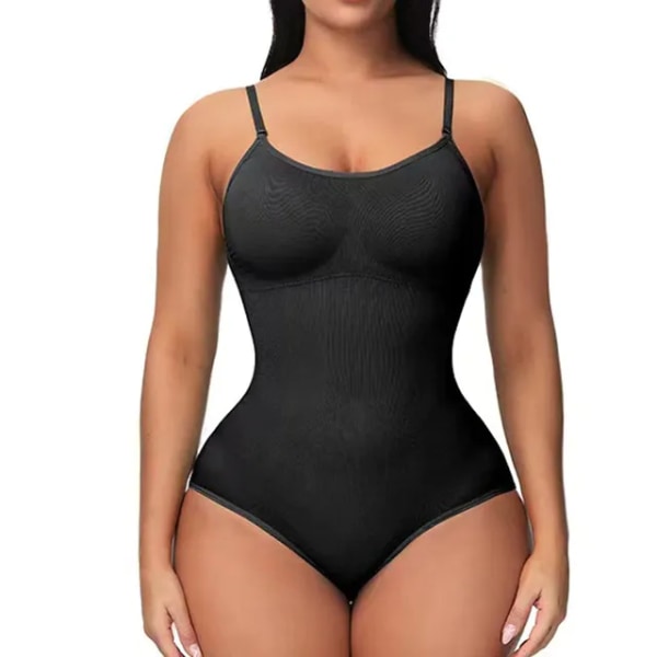 Body Shapewear Kvinnor Helkroppsformare Magkontroll Bantning Skida Butt Lifter Push Up Lår Smalare Magformare Korsett Beige S