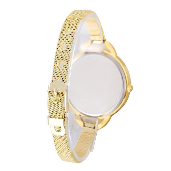 Lyxiga guldklockor Dam Watch i rostfritt stål Damklocka Hodinky Ceasuri Montre Femme Saat Relogio Feminino Silver 2