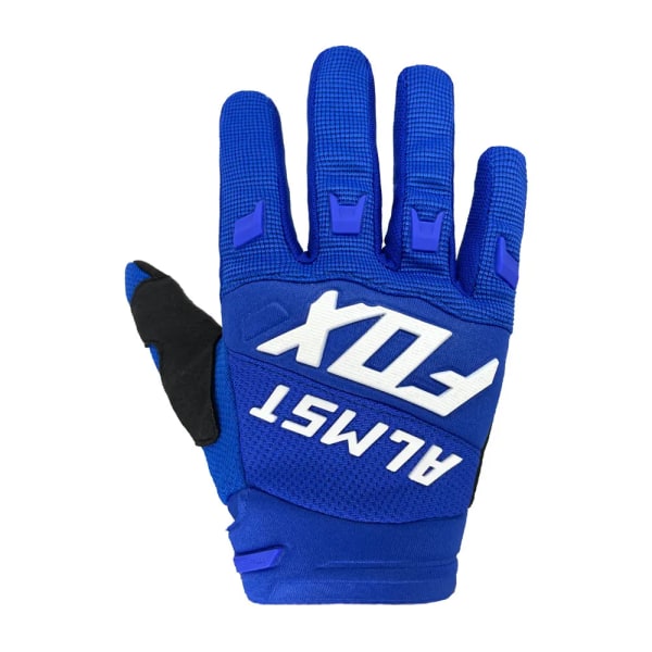 Almst Fox Mountainbikehandskar för barn i åldrarna 6-12 Full Finger Säkerhetsskydd Motocross Racing Handskar Barn Moto Guantes Black S