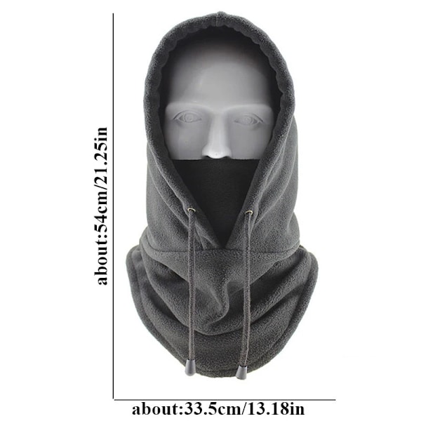 Vintervindtäta Vandringsmössor Män Varma Termiska Fleece Balaclava Ansiktsmössor Skidåkning Cykling Motorcykel Cykling Halsvärmare Hjälmhatt Army Green