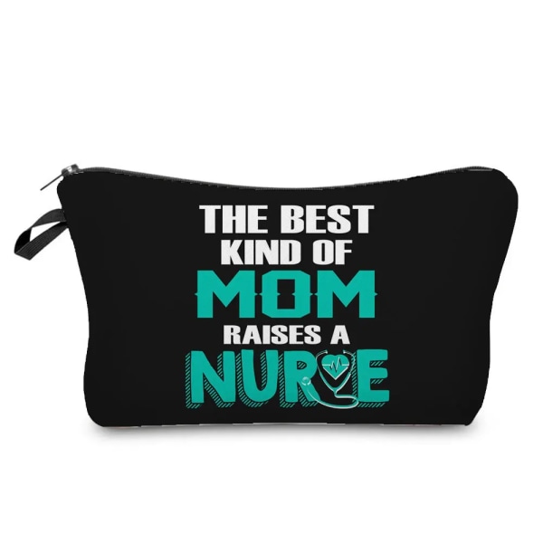 Tecknad Print Sjuksköterska Kosmetikväska Sjukhus Läkare Present Sminkväska Resor Mini Toalettväska Damväska Organizer Insats hz6970 Nurse Bag