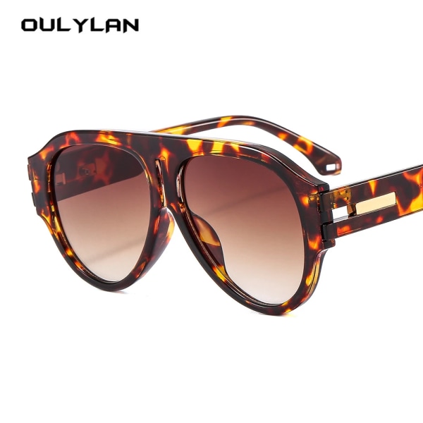 OULYLAN Punk Solglasögon Män Lyxigt varumärke Designer Dam Glasögon One Pieces Lyx Retro Trendiga produkter Laides Solglasögon BKCLEAR