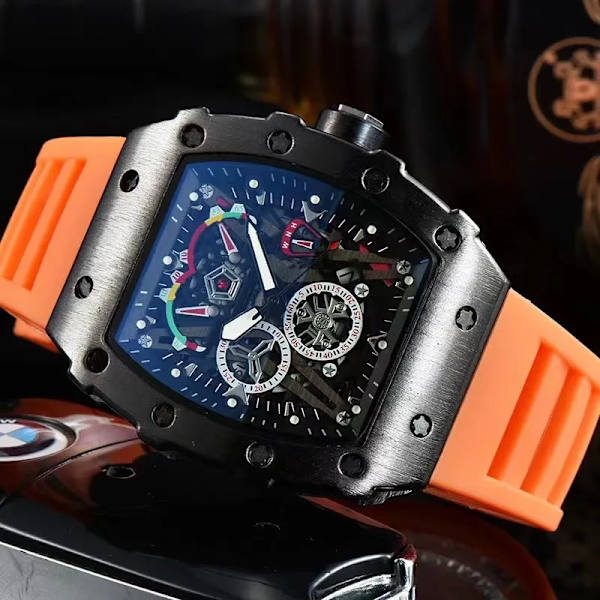 Watch Mode Legering Urboett Toppmärke Lyx Herr Quartz Clock Klassisk Man Sport Kronografklockor Style 16