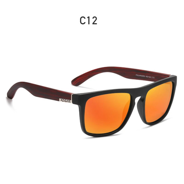 Fashion Guy's Solglasögon från KDEAM Polarized Solglasögon Herr Klassisk design All-Fit Spegel Solglasögon Med Brand Box CE C12