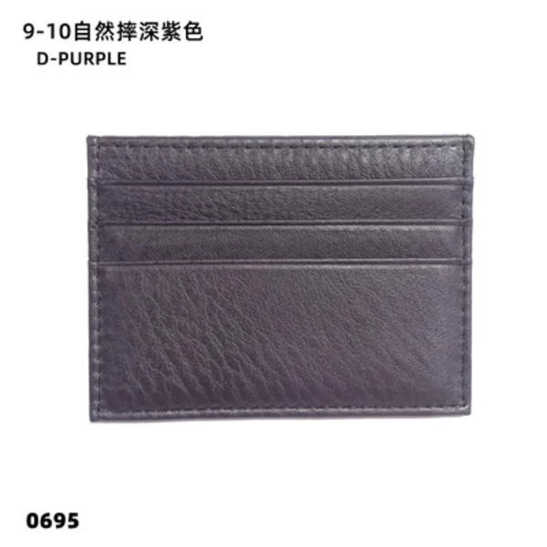 Kreditkortshållare i läder Custom Initial Holder Personlig Initial Slim Wallet Monogram Namn Plånbok Korthållare DIY Christmas dark purple