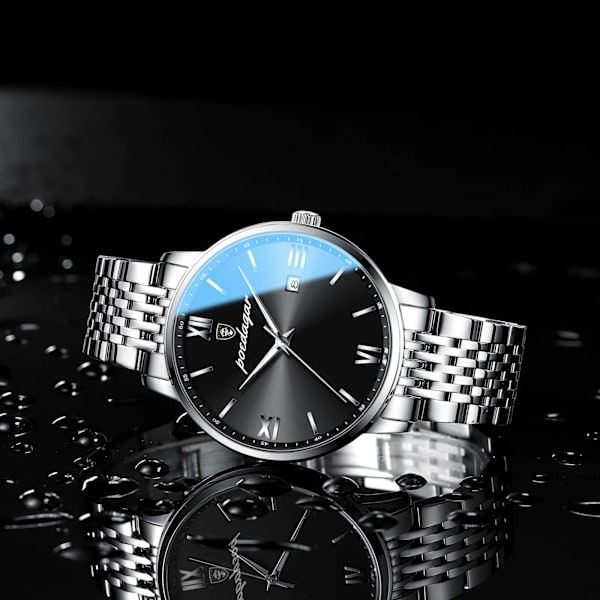 2023 Toppmärke Lyx Watch 30 m Vattentät datumklocka Sportklockor för män Herr Quartz Casual Armbandsur Watch Masculino Silver gray